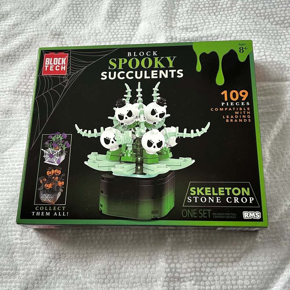 Block Tech® Halloween Block Spooky Succulents Set - Skeleton Stone Crop